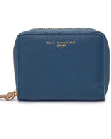 Polly Leather Purse in Blue