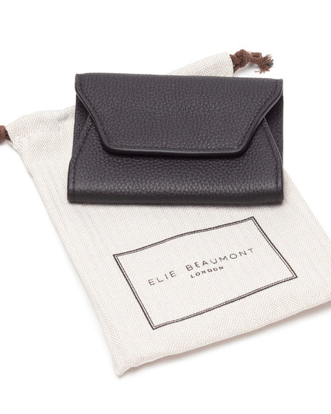 Caroline Leather Cardholder in Black