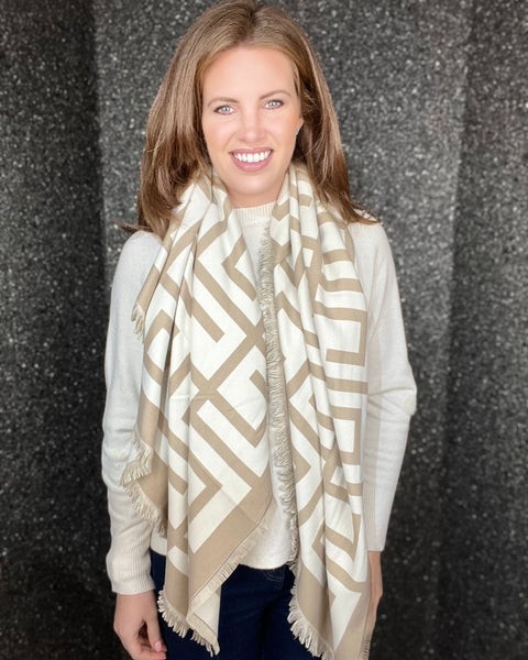 Sharon Scarf in Beige