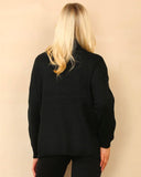 Dayna Diamante Cable Knit Jumper in Black (8-16)