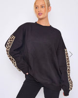 Jenny Sweat Top in Black (10-20)