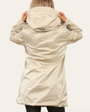 Sharon Shimmer Reversible Rain Coat in Beige (Sizes 8, 22)