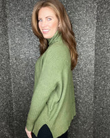 Rebecca Roll Neck Jumper in Green (10-20)