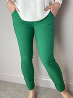Green Plain Magic Stretchy Trousers