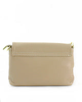 Willow Flap Over Leather Crossbody Bag in Tan